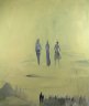 Die Wanderer Ã¼ber dem Nebelmeer - c. mank 2011 - - Acryl auf Leinwand - 60 x 50 cm