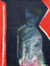 Zurichtung - 2013 - Acryl/Glitterpigmente/Lackstift auf Canvas Board - 24 x 18 cm<br />