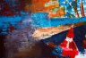Am Ufer - 2014 - Acryl/Kreide auf Color Mondi 300g/m² Papier - 29.7 x 42 cm