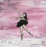 Dancer #12 - 2017 - Acryl/ Spraypaint auf Leinwand - 40 x 40 cm