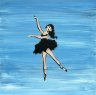 Dancer #14 - 2017  - Acryl/ Spraypaint auf Leinwand - 40 x 40 cm