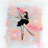 Dancer #23 - Acryl Spraypaint auf Leinwand - 40 x 40 cm