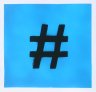 Hashtag #3 - 2017 - Acryl Spraypaint auf Papier - 21 x 21 cm