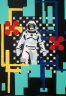 Astronautin #4 - 2023 - Acryl auf Kunstkarton - 42 x 29.7 cm