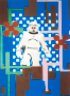 Pixel Astronautin #47 - 2024 - 42 x 29.7 cm, Giclee 11-Farben  Pigment-Druck  auf Somerset Enh. Velvet, englischem  Fine Art Papier,  255 g